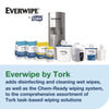 Tork® Chem-Ready Buckets, 8.5 x 7 x 7, White, 5/Carton Wet Wipe Towel Dispensers - Office Ready