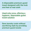 Tork® LinStyle Valet Guest Towel, 1-Ply, 11.5 x 17, White, 100/Pack, 5 Packs/Carton Multifold Paper Towels - Office Ready