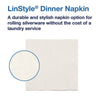 Tork® LinStyle Dinner Napkin, 1-Ply, 15 x 16, White, 1,000/Carton Dinner Napkins - Office Ready