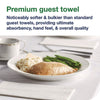 Tork® LinStyle Dinner Napkin, 1-Ply, 15 x 16, White, 1,000/Carton Dinner Napkins - Office Ready