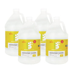 Boulder Clean Disinfectant Cleaner, Lemon Scent, 128 oz Bottle, 4/Carton