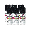Rust-Oleum® Stops Rust 5-in-1 Spray Paint, Satin Black, 12 oz Aerosol Can, 6/Carton Specialty Paints & Primers - Office Ready