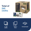 Tork® Industrial Heavy-Duty Cleaning Cloth, 1-Ply, 13.97 x, 4.25, Unscented, White, 60 Cloths, 4/Carton Shop Towels and Rags - Office Ready