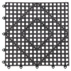 San Jamar® Versa-Mat® Bar-Shelf Liner, Plastic, 12w x 12d x 0.25h, Black, 24/Carton Shelving Liners - Office Ready