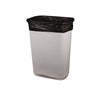 Heritage High-Density Waste Can Liners, 10 gal, 8 mic, 24" x 24", Black, Roll, 1,000/Carton HDPE Waste Can Liners - Office Ready