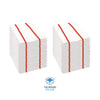 Boardwalk® Antimicrobial Foodservice Wipers, 1-Ply, 12 x 21, Red/White, 150/Carton Disposable Dry Wipes - Office Ready