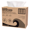 Boardwalk® Hydrospun Wipers, 1-Ply, 9.75 x 16.75, White, 126/Box, 10 Boxes/Carton Disposable Dry Wipes - Office Ready