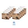 Boardwalk® Hydrospun Wipers, 1-Ply, 9.75 x 16.75, White, 126/Box, 10 Boxes/Carton Disposable Dry Wipes - Office Ready