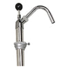 Boardwalk® Chrome Bottle Pump, 22 oz Output, Steel, 42.5" Tall, Chrome Piston Water/Solvent/Fuel Pumps - Office Ready