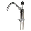 Boardwalk® Chrome Bottle Pump, 22 oz Output, Steel, 42.5" Tall, Chrome Piston Water/Solvent/Fuel Pumps - Office Ready