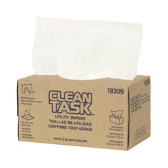 Sellars® Clean Task® Utility Wipers, 1-Ply, 9 x 10.25, White, 250 Sheets/Box, 24 Boxes/Carton