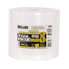 Sellars® TOOLBOX WaterWeave T600 Wipers, 1-Ply, 11.8 x 12.8, White, 1,100 Sheets/Roll