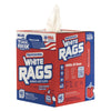 Sellars® TOOLBOX White Rags, 1-Ply, 9.8 x 12, White, 200 Sheets/Box, 6 Boxes/Carton Shop Towels and Rags - Office Ready