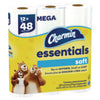 Charmin® Essentials Soft™ Bathroom Tissue, Septic Safe, 2-Ply, White, 330 Sheets/Roll, 12 Rolls/Pack, 4 Packs/Carton Regular Roll Bath Tissues - Office Ready