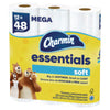 Charmin® Essentials Soft™ Bathroom Tissue, Septic Safe, 2-Ply, White, 330 Sheets/Roll, 12 Rolls/Pack, 4 Packs/Carton Regular Roll Bath Tissues - Office Ready