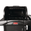 Rubbermaid® Commercial Locking Security Hood, 17.75w x 10.3h, Black Waste Receptacle Security Tops - Office Ready