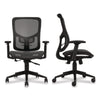 Alera® Hollins Ergonomic Mesh Swivel Task Chair, Supports Up to 275 lb, 18.57 to 22.54 Seat Height, Black Seat/Back, Black Base Office Chairs - Office Ready