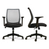 Alera® Wessex Ergonomic Fabric Mesh Swivel Task Chair, Supports Up to 275 lbs, 17.09 to 20.83 Seat Height, Black Seat/Back/Base Office Chairs - Office Ready