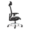 Alera® Minerva Ergonomic Mesh Swivel Task Chair, Supports Up to 275 lb, 17.24 to 20.98 Seat Height, Black Seat/Back, Silver Base Office Chairs - Office Ready