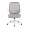 Alera® Wessex Ergonomic Fabric Mesh Swivel Task Chair, Supports Up to 275 lb, 17.09 to 20.83 Seat Height, Gray Seat/Back, White Base Office Chairs - Office Ready