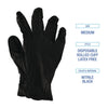 Boardwalk® Disposable General-Purpose Nitrile Gloves, Small, Black, 4.4 mil, 100/Box Disposable Work Gloves, Nitrile - Office Ready