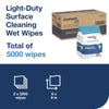 Tork® Light-Duty Surface Cleaning Wet Wipe, 1-Ply, 8 x 6, Unscented, White, 2,500 Sheets/Roll, 2 Rolls/Carton Cleaner/Detergent Wet Wipes - Office Ready