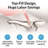 Bobrick SureFlo Top-Fill Automatic Bulk Foam Soap Dispenser, 2.75 x 6.75 x 3, Polished Chrome Foam Soap Dispensers, Automatic - Office Ready
