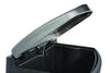 Rubbermaid® Commercial Slim Jim Stainless Steel Step-On Container, Front Step Style, 13 gal, Stainless Steel, Black Indoor All-Purpose Waste Bins - Office Ready