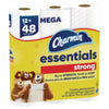 Charmin® Essentials Strong™ Bathroom Tissue, Septic Safe, 1-Ply, White, 429/Roll, 12 Rolls/Pack, 4 Packs/Carton Regular Roll Bath Tissues - Office Ready