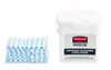Rubbermaid® Commercial HYGEN™ Disposable Microfiber Cleaning Cloths, 12 x 12, White/Blue Stripe, 600/Carton Microfiber Cloths - Office Ready