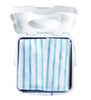 Rubbermaid® Commercial HYGEN™ Disposable Microfiber Cleaning Cloths, 12 x 12, White/Blue Stripe, 600/Carton Microfiber Cloths - Office Ready