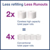 Tork® Advanced Coreless High Capacity Bath Tissue, 2-Ply, White, 1,000 Sheets/Roll, 12 Rolls/Carton High Capacity Roll Bath Tissues - Office Ready