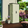 Suncast® Vertical Storage Shed, 22 cu ft, 2 ft 8.25" x 2 ft 1.5" x 6 ft, Vanilla/Stoney Small-Format Outbuilding Kits - Office Ready