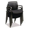 Alera® Elgar Fabric Guest Chair, 24.41 x 22.64 x 31.73, Black Seat, Black Back, Black Base Guest & Reception Chairs - Office Ready