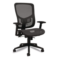 Alera® Hollins Ergonomic Mesh Swivel Task Chair, Supports Up to 275 lb, 18.57 to 22.54 Seat Height, Black Seat/Back, Black Base Office Chairs - Office Ready