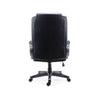 Alera® Kirkdale Bonded Leather Manager Chair, Supports Up to 275 lb, 16.18 to 22.76 Seat Height, Black Seat/Back, Black Base Office Chairs - Office Ready