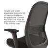 Alera® Kempton Ergonomic Fabric Mesh Swivel Task Chair, Supports Up to 275 lb, 18.31 to 22.17 Seat Height, Black Seat/Back/Base Office Chairs - Office Ready