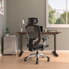 Alera® Minerva Ergonomic Mesh Swivel Task Chair, Supports Up to 275 lb, 17.24 to 20.98 Seat Height, Black Seat/Back, Silver Base Office Chairs - Office Ready