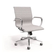 Alera® Siskin Fabric Managers Chair, Supports Up to 275 lb, 16.93 to 20.67 Seat Height, Gray Seat, Gray Back, Chrome Base