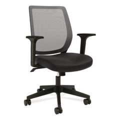 Alera® Wessex Ergonomic Fabric Mesh Swivel Task Chair, Supports Up to 275 lbs, 17.09 to 20.83 Seat Height, Black Seat/Back/Base