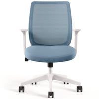 Alera® Wessex Ergonomic Fabric Mesh Swivel Task Chair, Up to 275 lb, 17.09 to 20.83 Seat Height, Seafoam Seat/Back, White Base Office Chairs - Office Ready