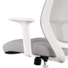 Alera® Wessex Ergonomic Fabric Mesh Swivel Task Chair, Supports Up to 275 lb, 17.09 to 20.83 Seat Height, Gray Seat/Back, White Base Office Chairs - Office Ready