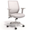 Alera® Wessex Ergonomic Fabric Mesh Swivel Task Chair, Supports Up to 275 lb, 17.09 to 20.83 Seat Height, Gray Seat/Back, White Base Office Chairs - Office Ready