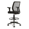 Alera® Wessex Drafting Stool, Mesh Back, Supports Up to 275 lb, 27.95 to 33.66 Seat Height, Black Seat, Black Back, Black Base Drafting & Task Stools - Office Ready