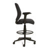 Alera® Wessex Drafting Stool, Fabric, Supports Up to 275 lb, 27.95 to 33.66 Seat Height, Black Seat, Black Back, Black Base Drafting & Task Stools - Office Ready