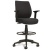 Alera® Wessex Drafting Stool, Fabric, Supports Up to 275 lb, 27.95 to 33.66 Seat Height, Black Seat, Black Back, Black Base Drafting & Task Stools - Office Ready