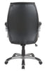 Alera® Fulford Bonded Leather High-Back Manager's Chair, Supports Up to 275 lb, 18.62 to 22.56 Seat Height, Black Seat/Back/Base Office Chairs - Office Ready