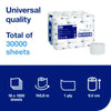 Tork® OptiServe® High-Capacity Coreless Toilet Paper, 2-Ply, White, 1,500 Sheets, 18 Rolls/Carton High Capacity Roll Bath Tissues - Office Ready