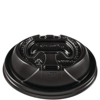 Dart® Optima Reclosable Lids for Hot Paper Cups, Fits 12 oz to 24 oz Hot Cups, Plastic, Black, 1,200/Carton Hot Cup Lids - Office Ready