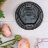 Dart® Optima Reclosable Lids for Hot Paper Cups, Fits 12 oz to 24 oz Hot Cups, Plastic, Black, 1,200/Carton Hot Cup Lids - Office Ready